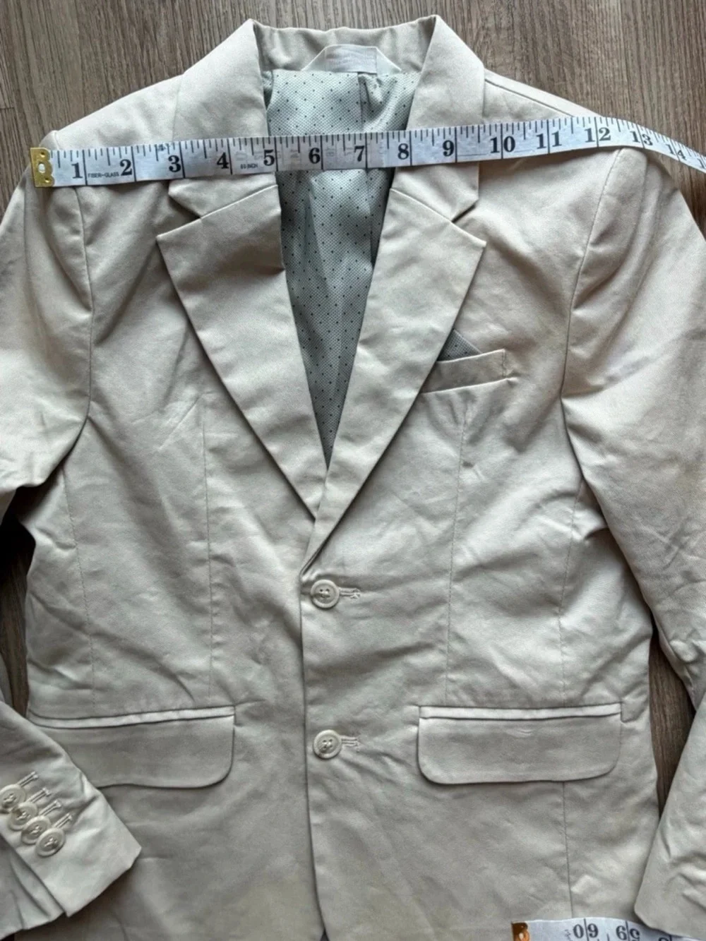 Light Beige Casual Blazer